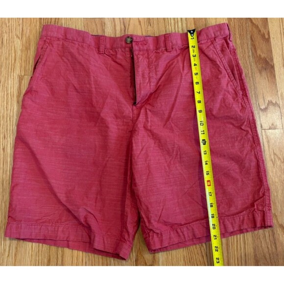 TOMMY HILFIGER Shorts Men's Size 40 Red Chino Regular Casual Flat Front Cotton - Picture 7 of 8